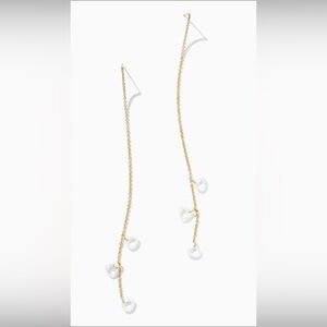 Stella & Dot Gold Dripping in Diamonds Earrings